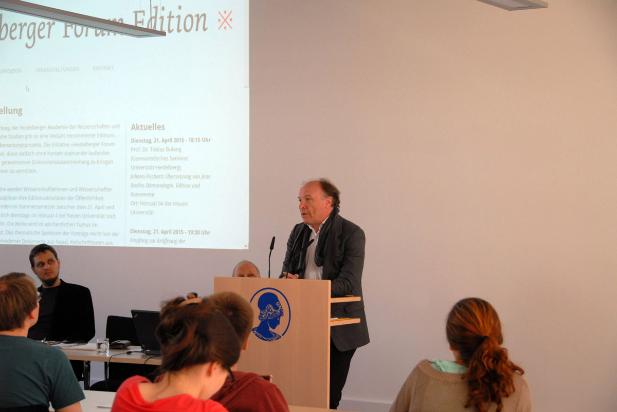 Roland Reuß, Sprecher der Initiative »Heidelberger Forum Edition«